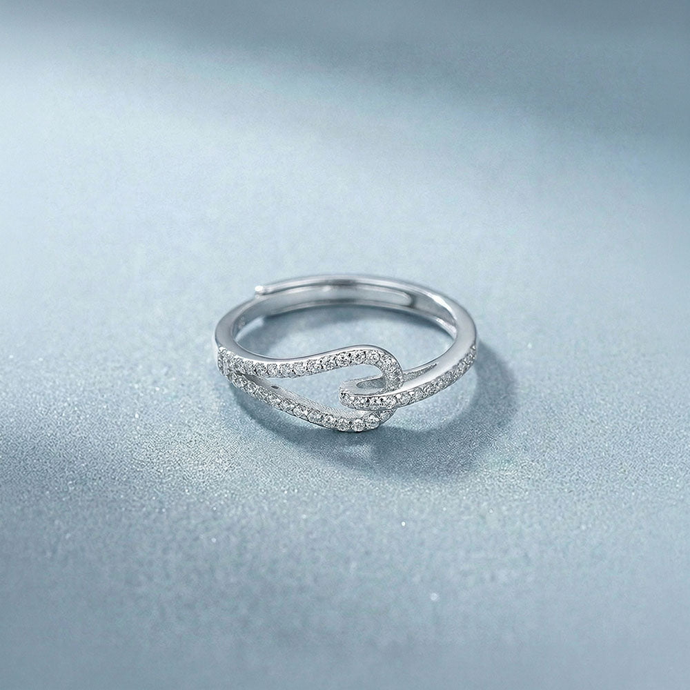 Minimal Twist 925 Sterling Silver Ring