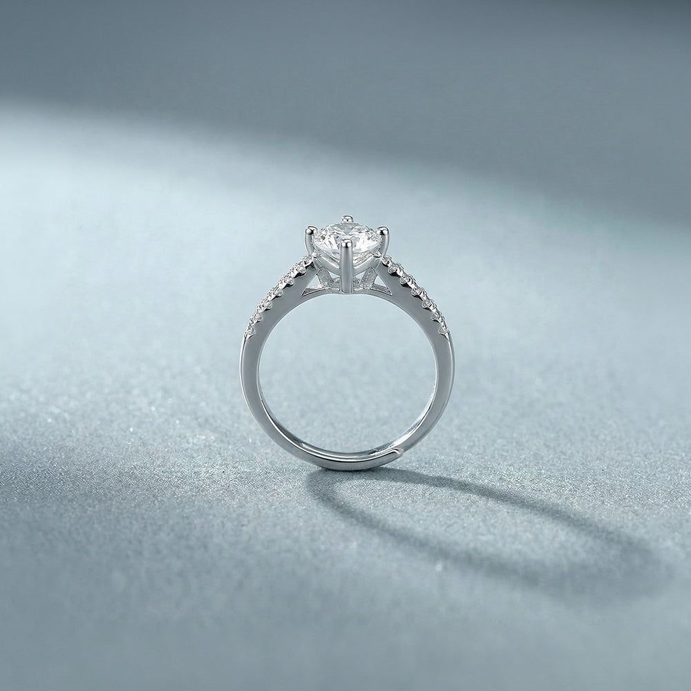 Timeless Solitaire 925 Sterling Silver Ring