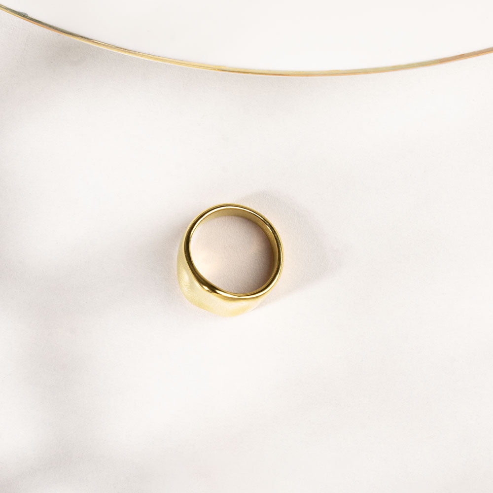 Bold Abstract Signet Ring