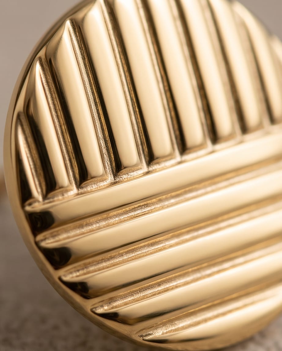 Elegant Sphere Gold Earrigns