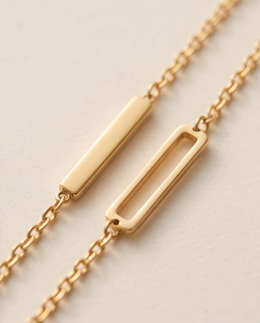 Dual Chain Gold Bracelet