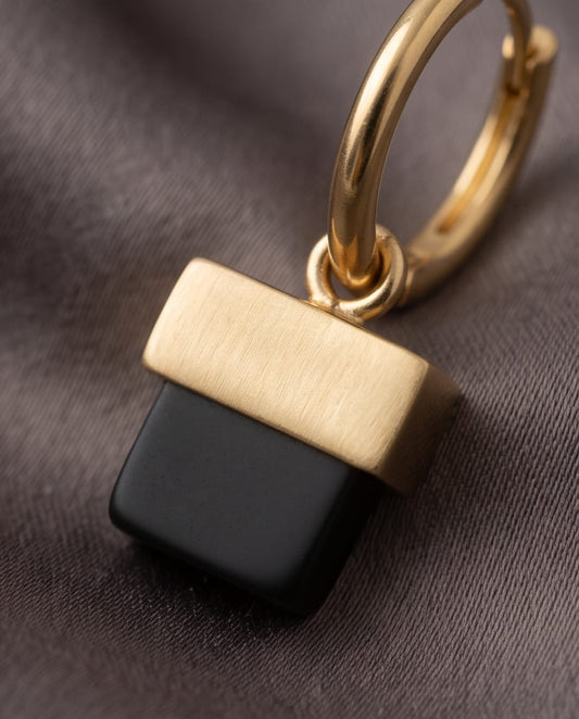 Black Purse Earrings