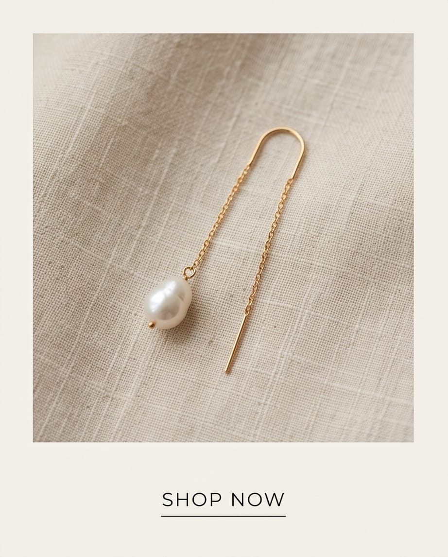 Chain Pearl Earring