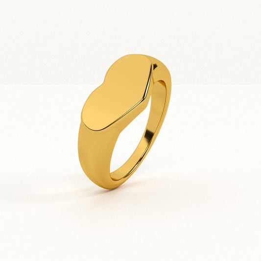 Sleek Heart Ring