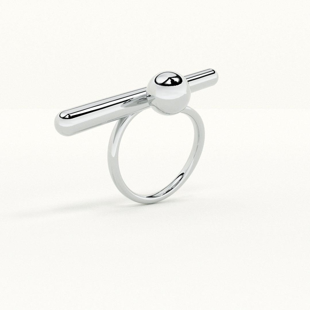 Bar & Ball Adjustable Ring