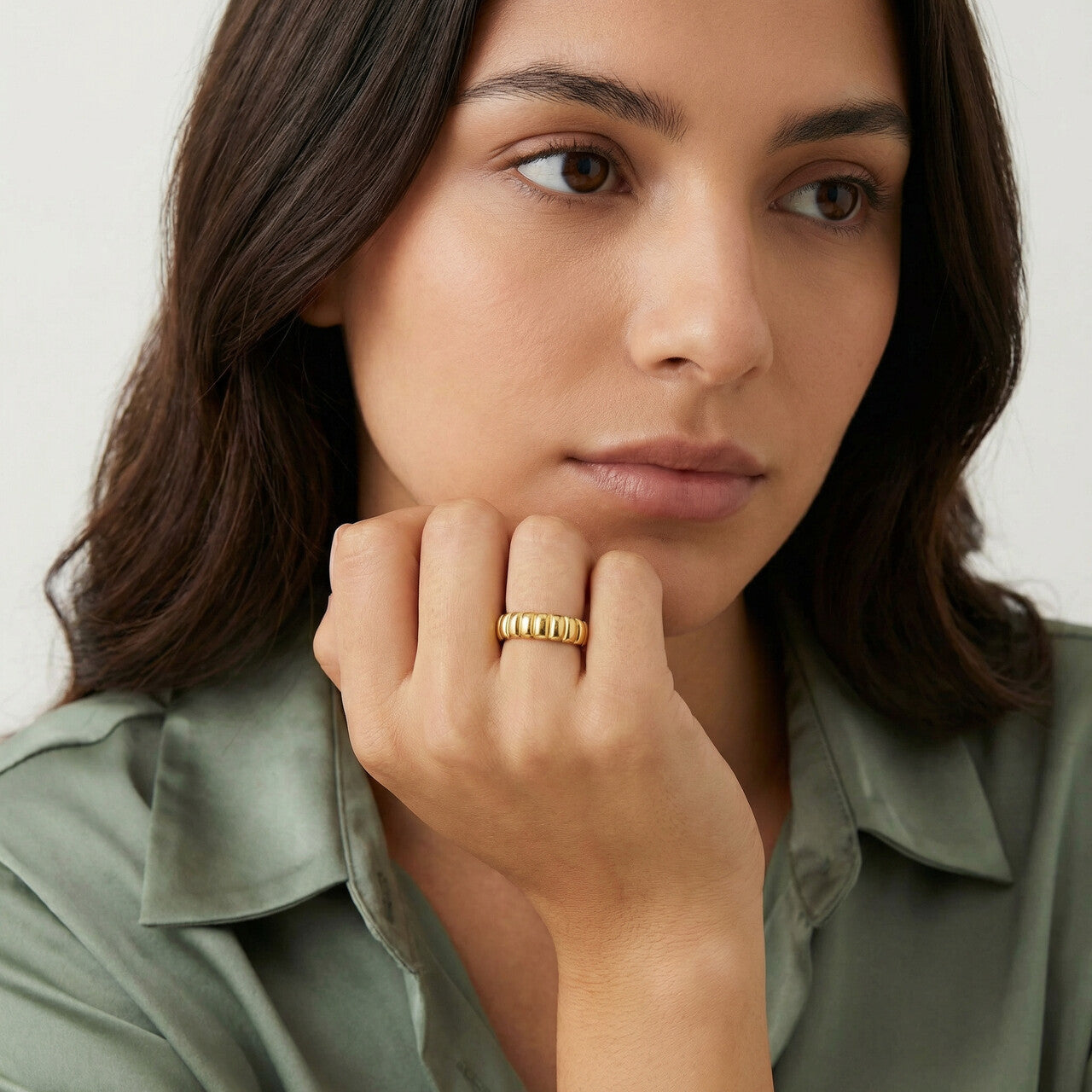Classic Ripple Band Ring