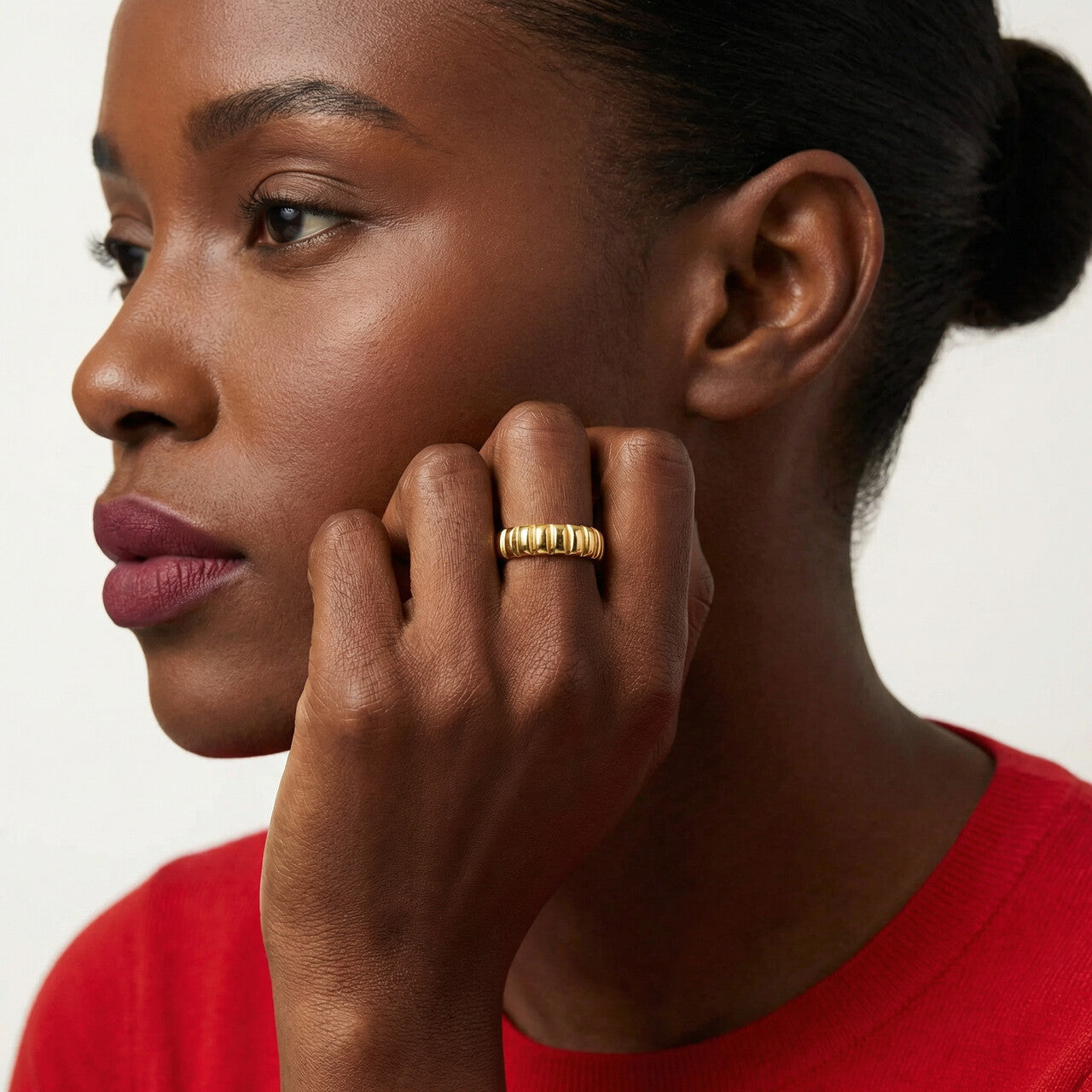 Classic Ripple Band Ring