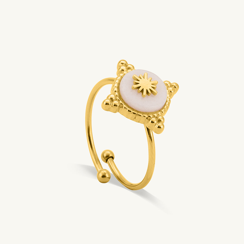 Golden Snowflake Vintage Ring