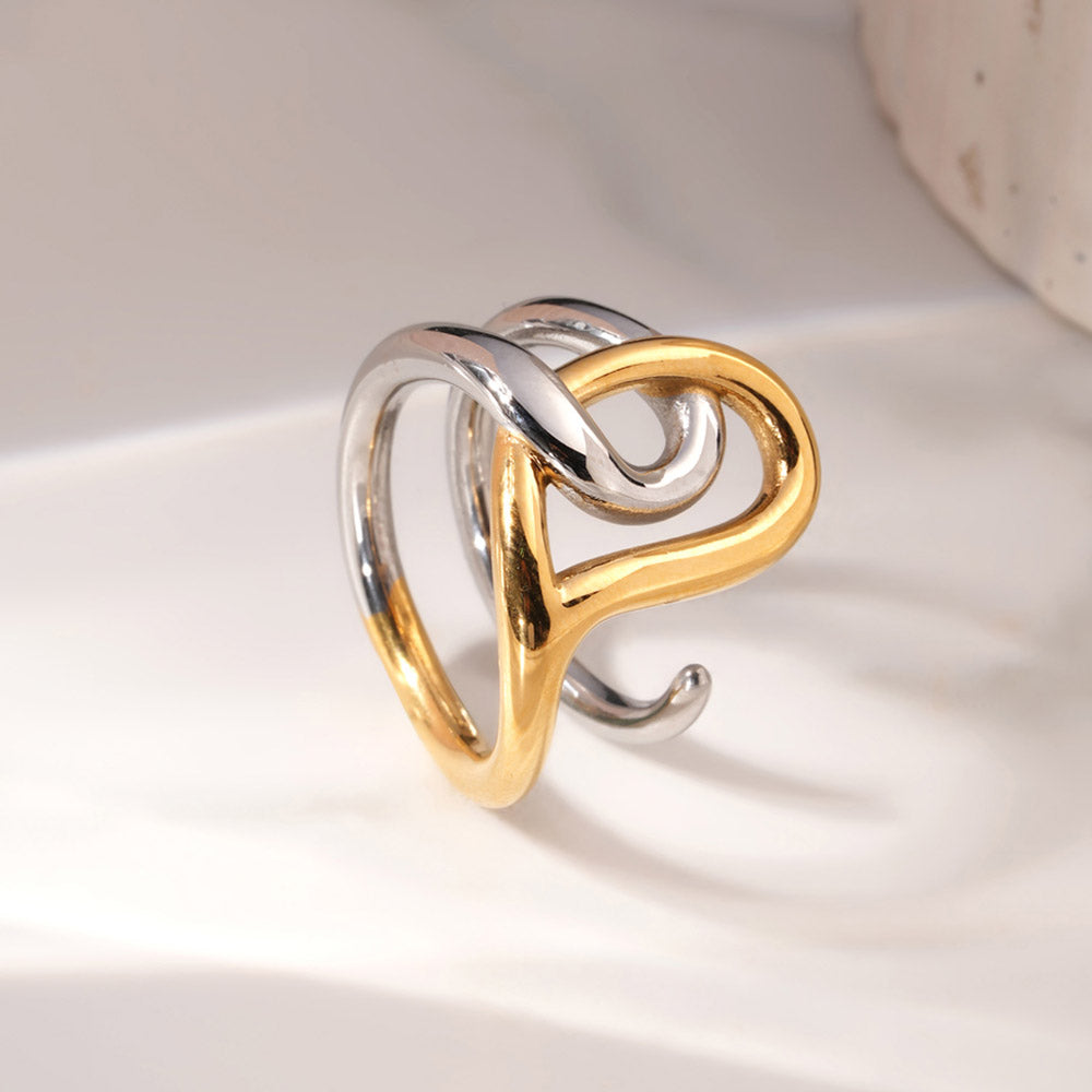 Entwine Curve Dual Tone Ring