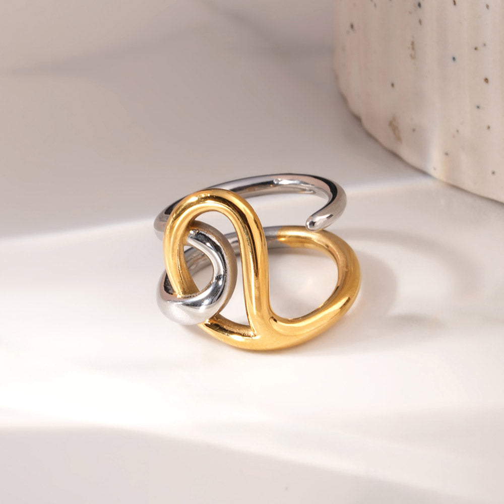 Entwine Curve Dual Tone Ring