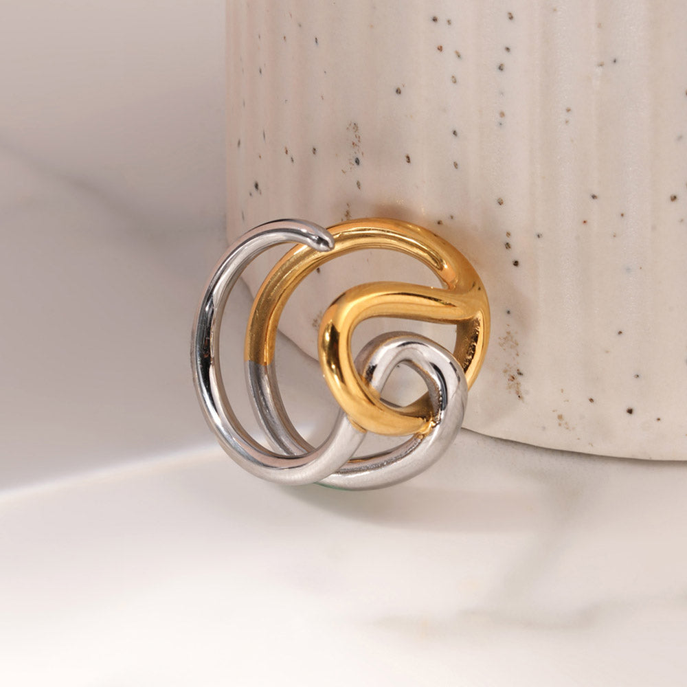 Entwine Curve Dual Tone Ring