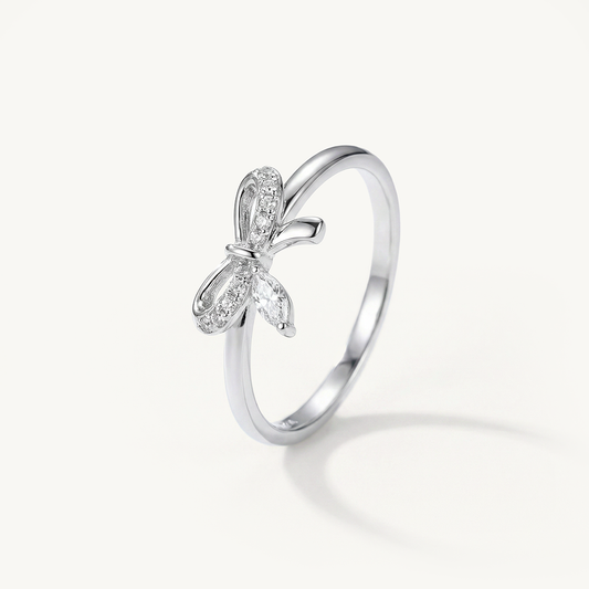 Grace Bow 925 Sterling Silver Ring