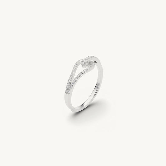 Minimal Twist 925 Sterling Silver Ring