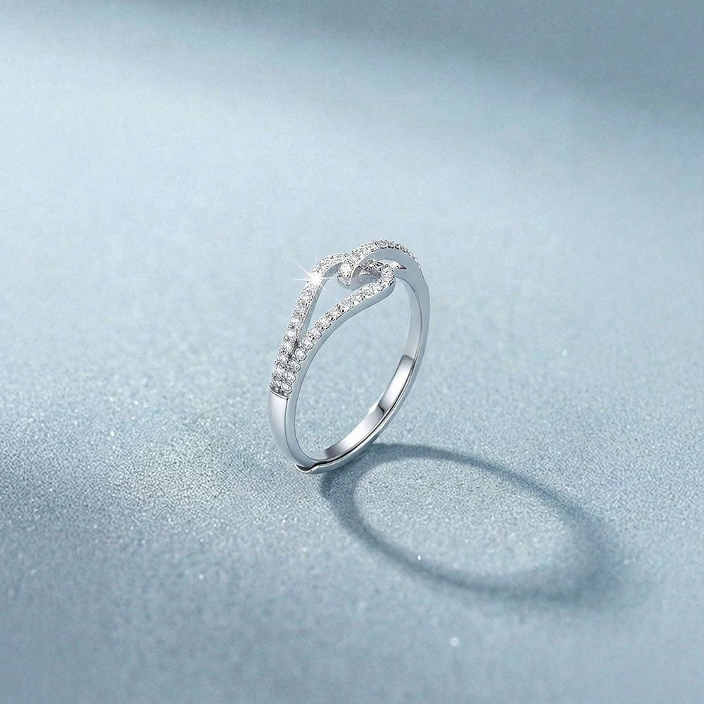 Minimal Twist 925 Sterling Silver Ring