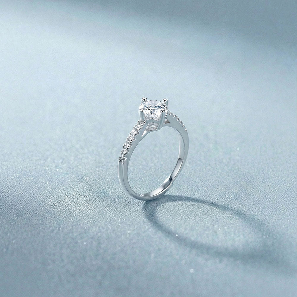 Timeless Solitaire 925 Sterling Silver Ring