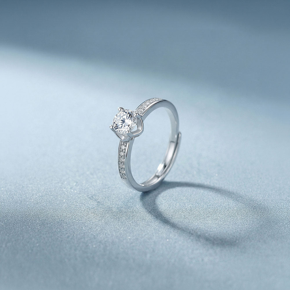 Gentle Brilliance Solitaire 925 Sterling Silver Ring
