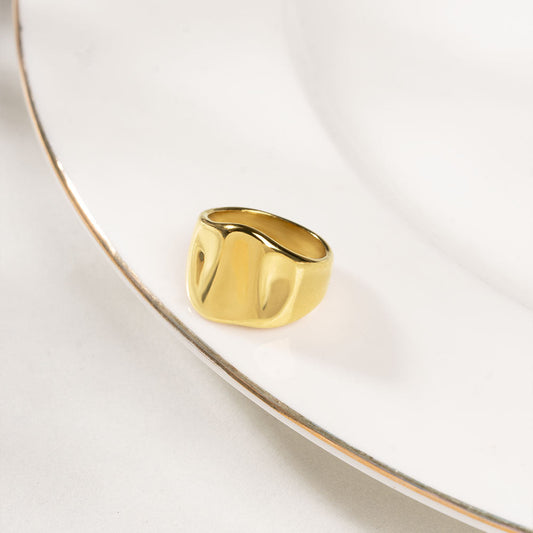 Bold Abstract Signet Ring