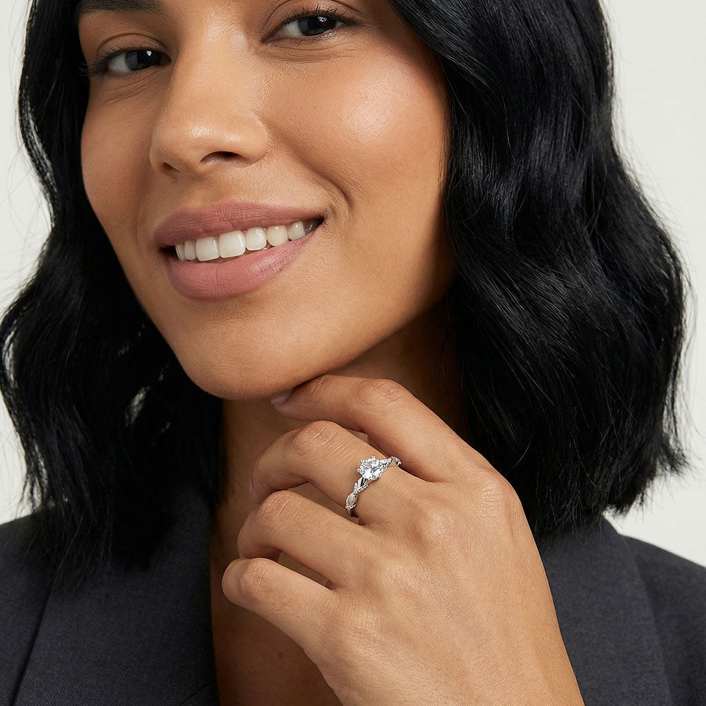 Interwind Solitaire 925 Sterling Silver Ring