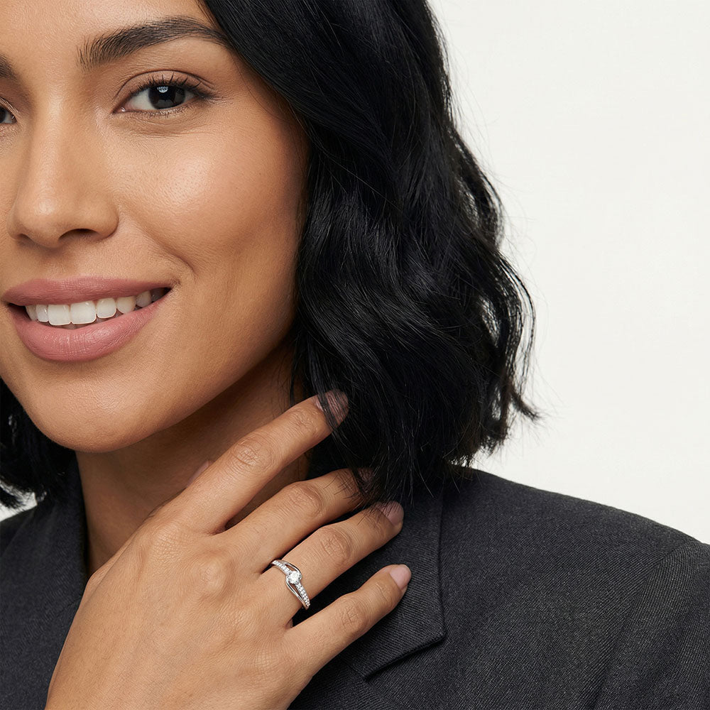 Lumi Curve 925 Sterling Silver Ring