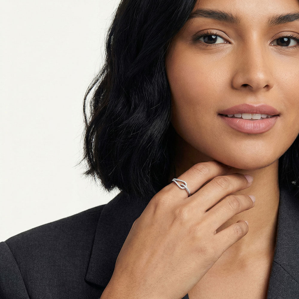 Minimal Twist 925 Sterling Silver Ring