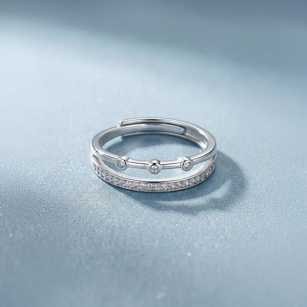 Lumi Layers 925 Sterling Silver Ring