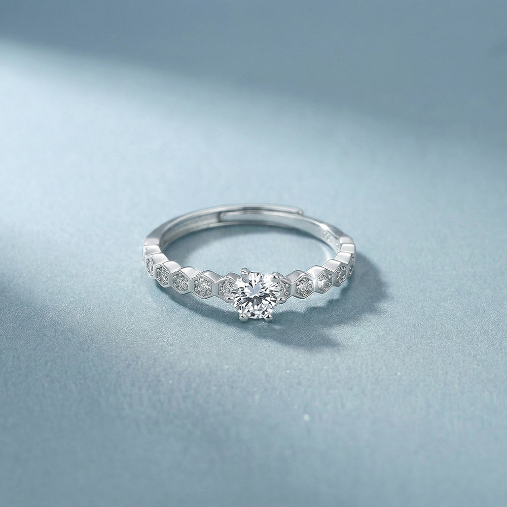 Petite Solitaire 925 Sterling Silver Ring