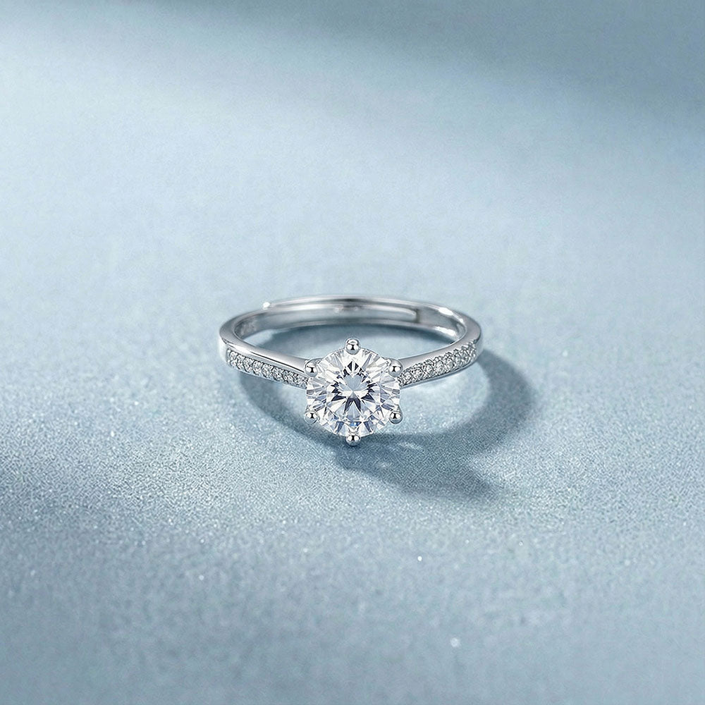Bold Solitaire 925 Sterling Silver Ring