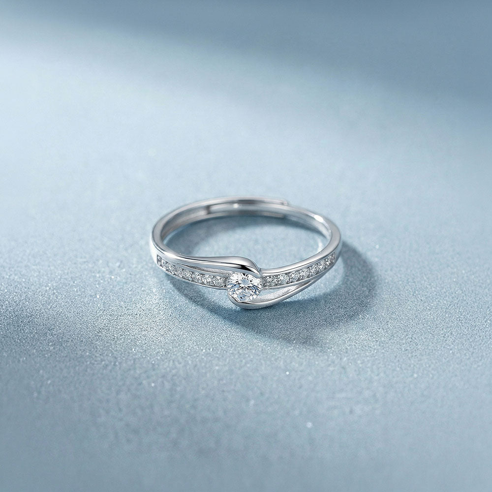 Lumi Curve 925 Sterling Silver Ring