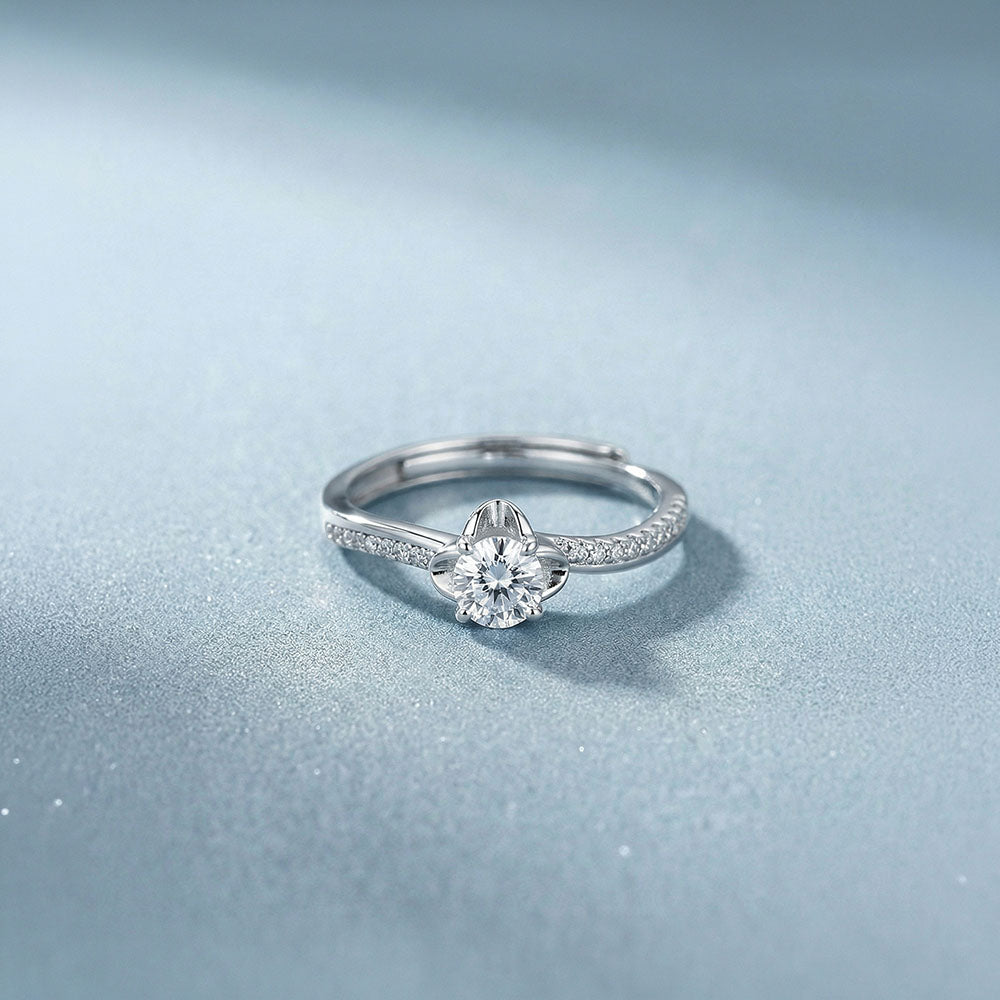 Gentle Brilliance Solitaire 925 Sterling Silver Ring
