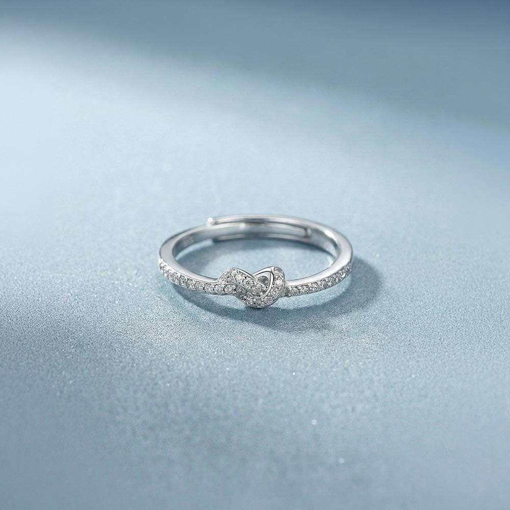 Luna Knot 925 Sterling Silver Ring