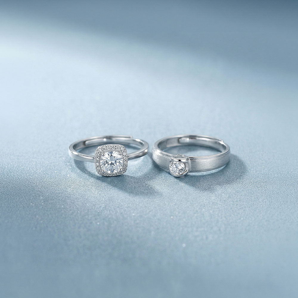 Duo Spark 925 Sterling Silver Ring