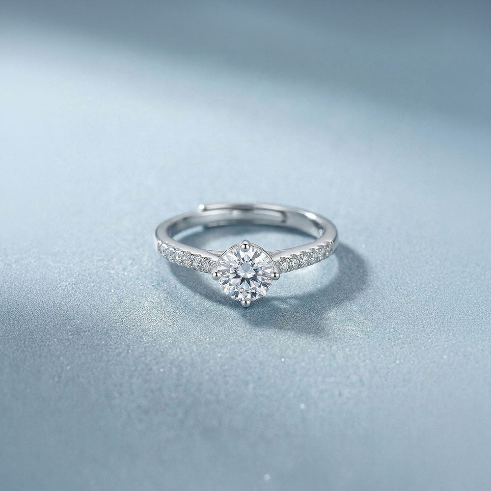 Timeless Solitaire 925 Sterling Silver Ring