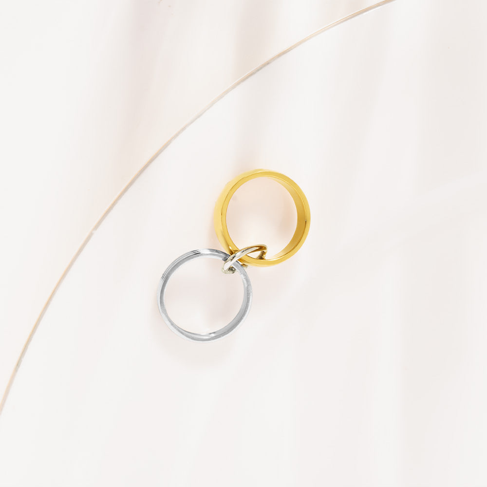 Two Tone Linked Ring