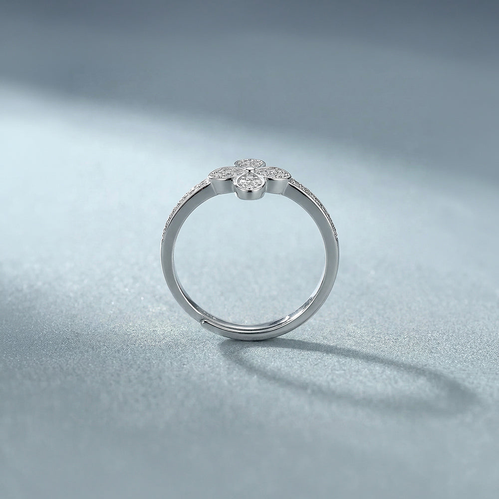 Floral Motif 925 Sterling Silver Ring