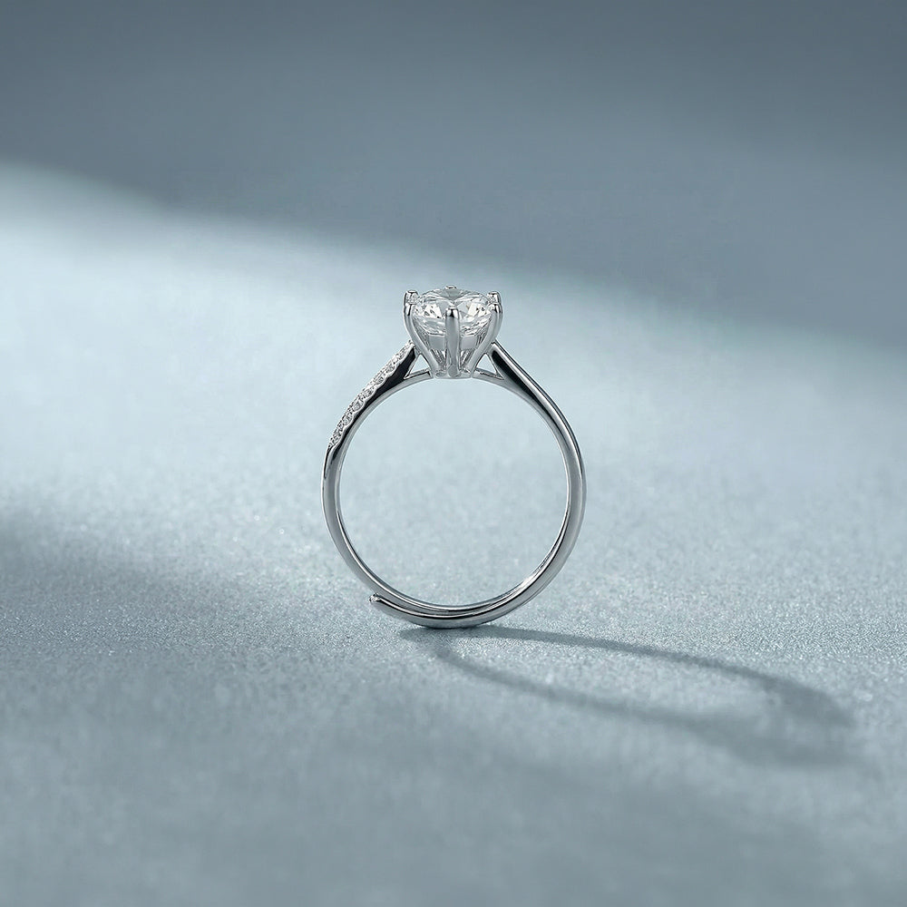 Bold Solitaire 925 Sterling Silver Ring