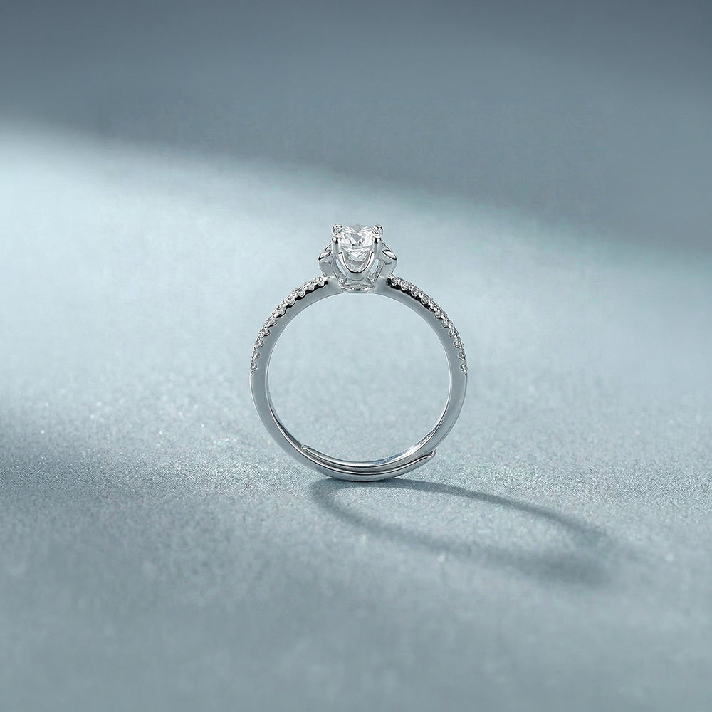 Gentle Brilliance Solitaire 925 Sterling Silver Ring