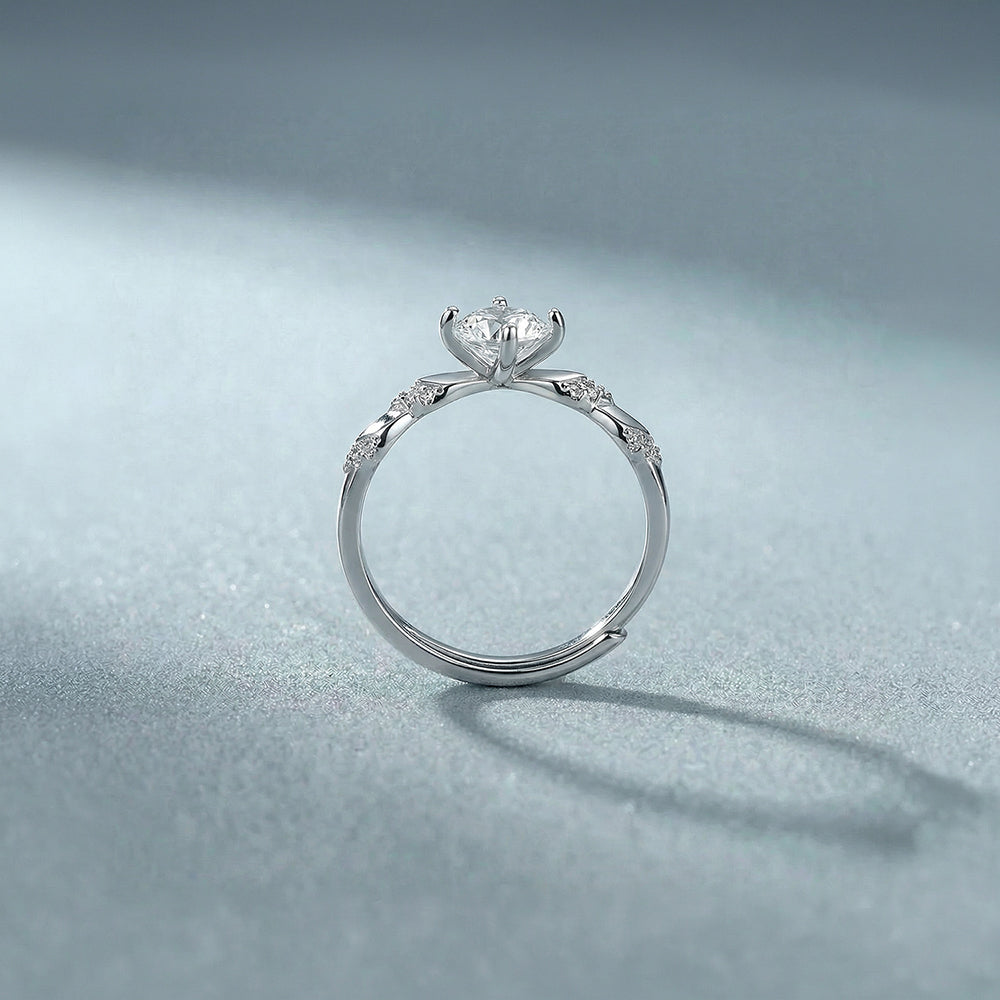 Interwind Solitaire 925 Sterling Silver Ring