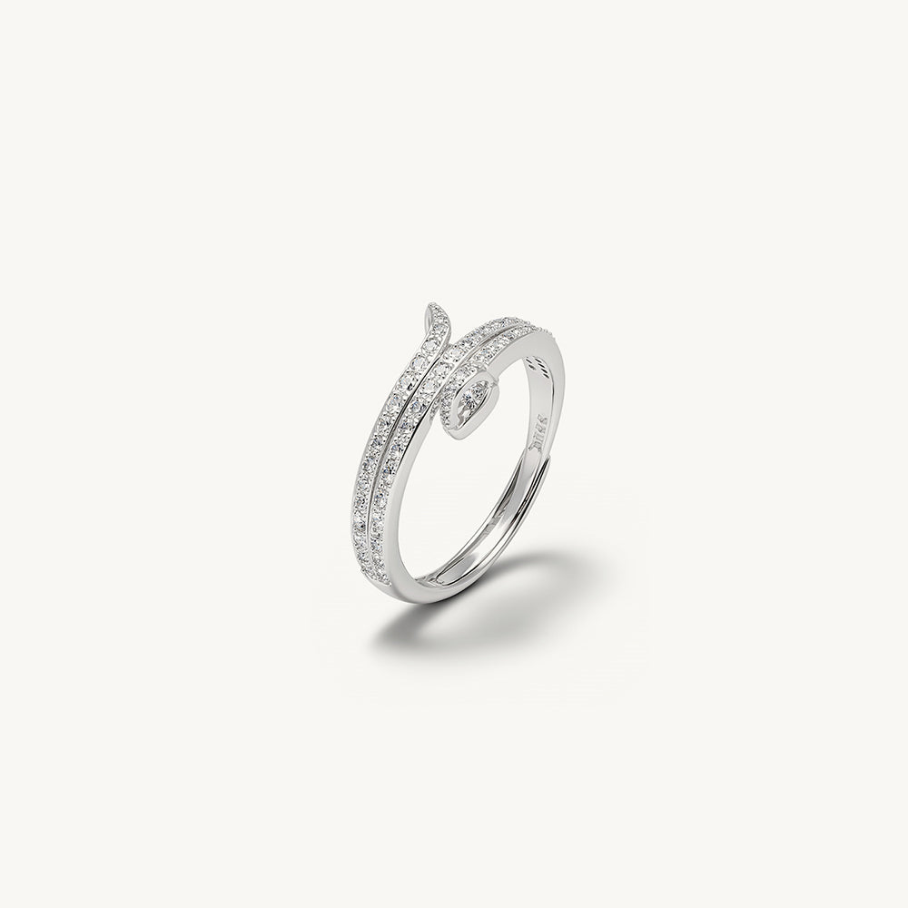 Luna Coil 925 Sterling Silver Ring