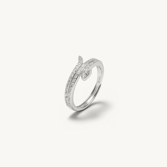Luna Coil 925 Sterling Silver Ring