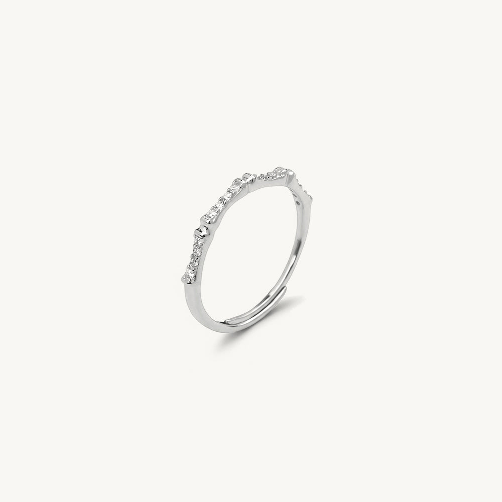 Dainty Curved 925 Sterling Silver Ring