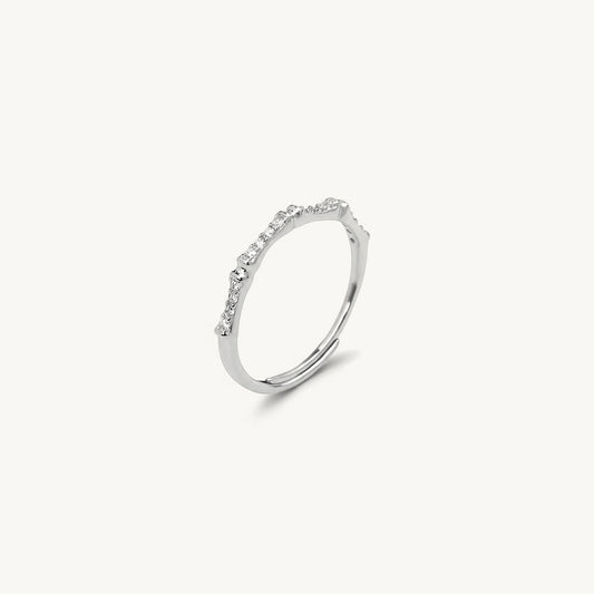 Dainty Curved 925 Sterling Silver Ring