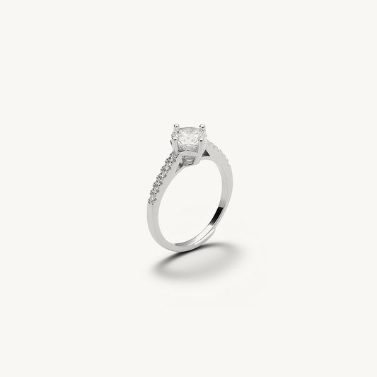 Timeless Solitaire 925 Sterling Silver Ring