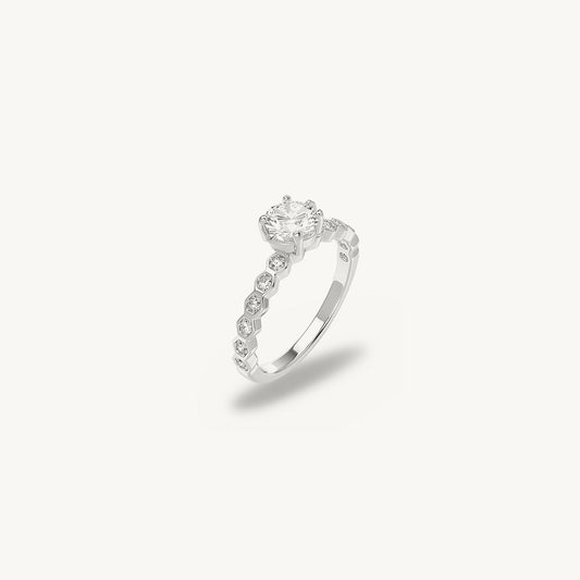 Petite Solitaire 925 Sterling Silver Ring