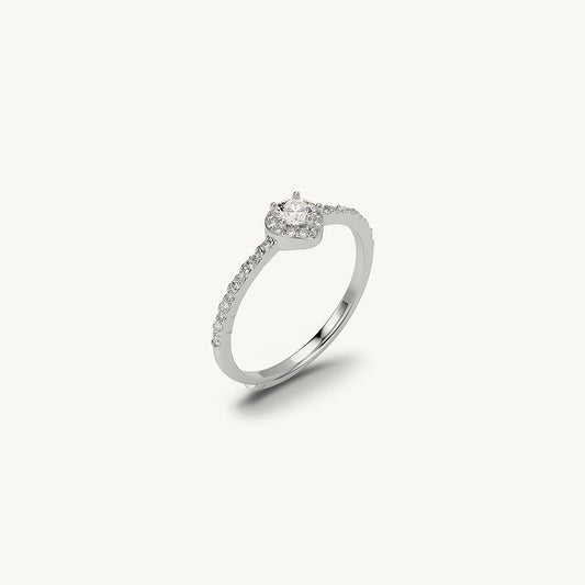 Mini Heart Sparkline 925 Sterling Silver Ring