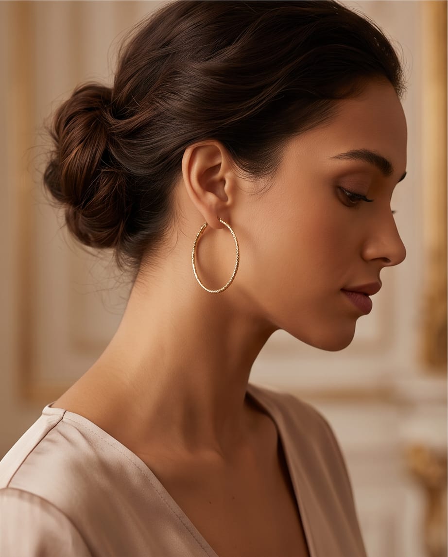 Thin Gold Hoops