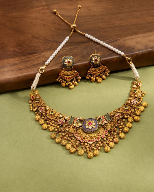 Traditional Gold Pearl Set