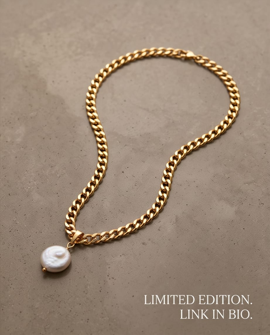 Gold Moon Neckalce