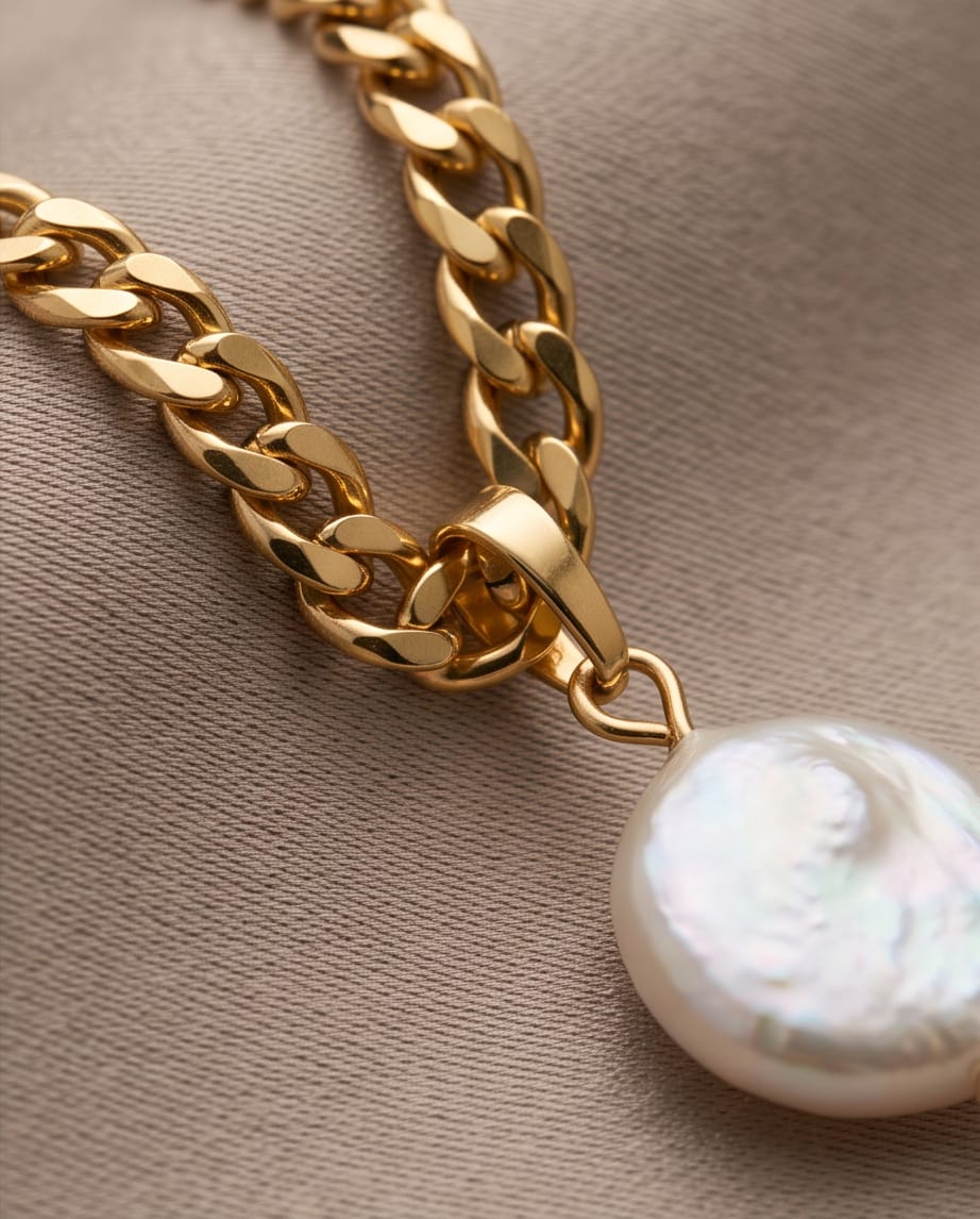 Gold Moon Neckalce