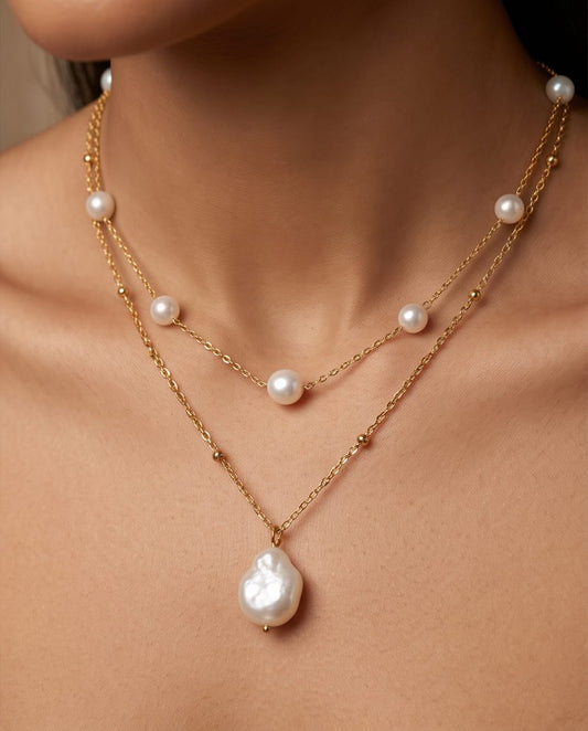 Pearl Layered Neckalce