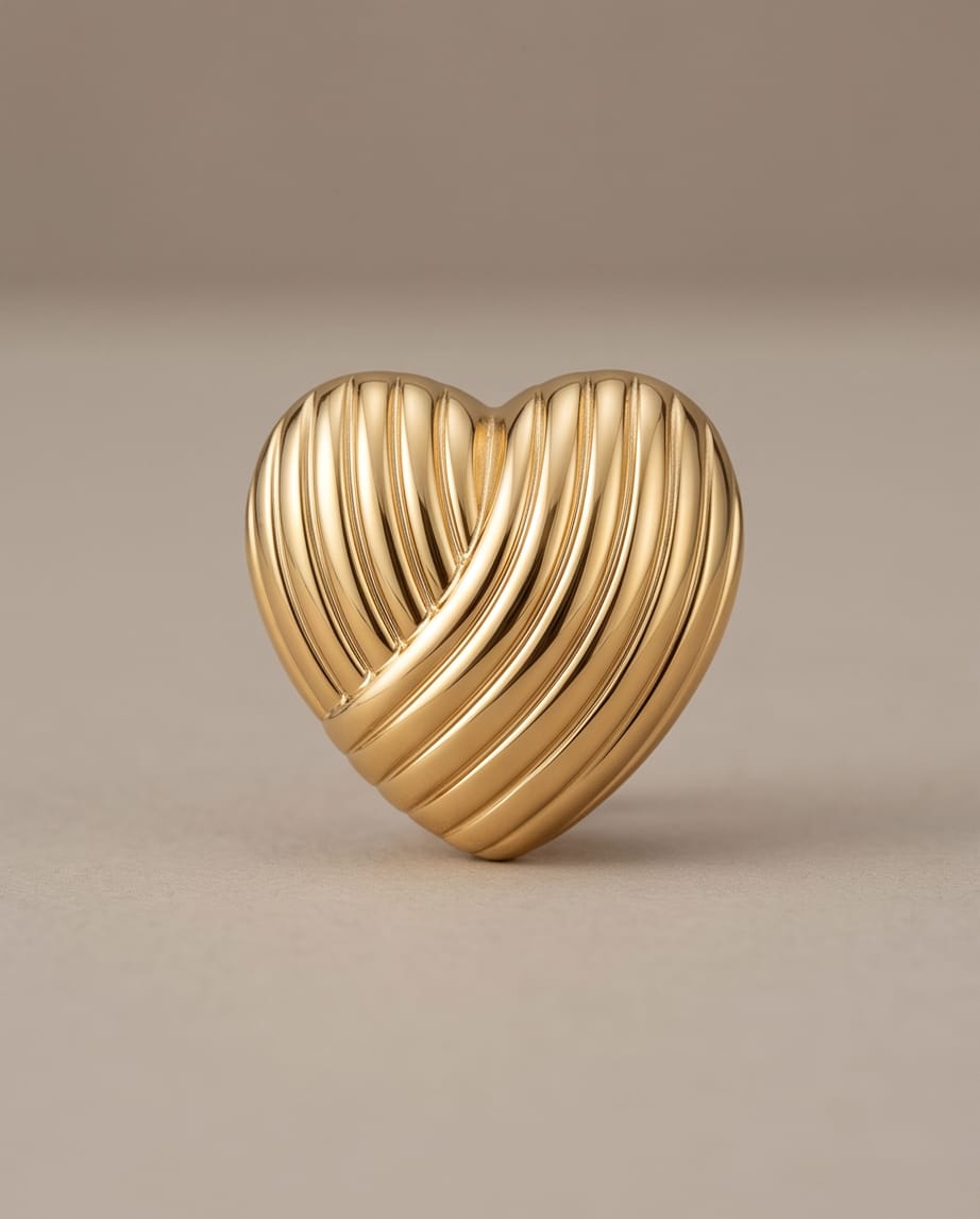 Gold Solid Heart Earrings